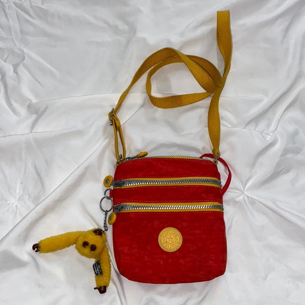Kipling 3 pocket cross body purse